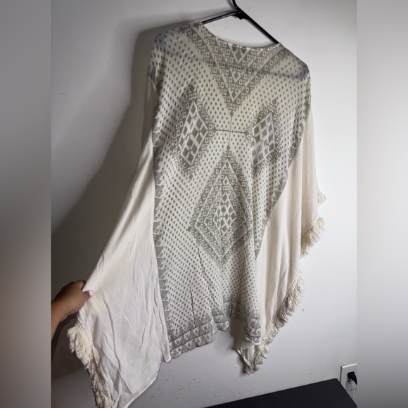 Mes Demoiselles Cotton Open Knit Crochet Tunic Coverup Top O/S - Picture 8 of 8